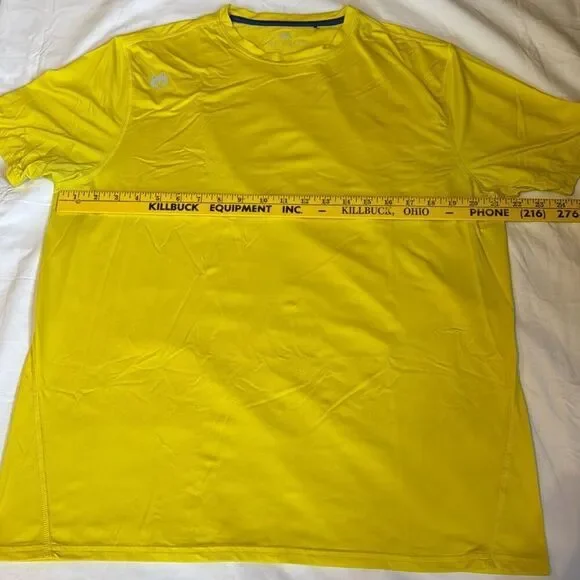 Greyson mens athletic shirt size large cooling moisture wicking yellow hiking bi - Picture 6 of 6